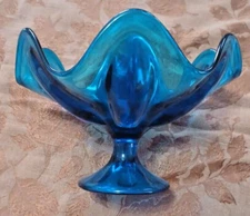Blunique Six Petal Compote By Viking Glass