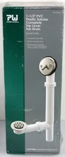 Plumb Works 1-1/2" Plastic Tubular Complete Lift and Lock Tub Drain NEW IN BOX!