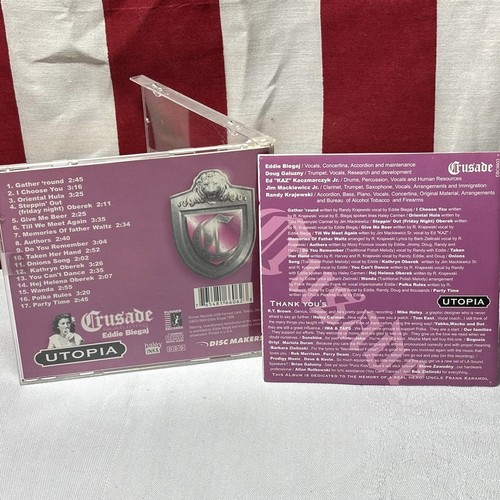 CRUSADE Utopia polka CD Toledo accordion Eddie Biegaj obereks Give Me Beer - Picture 2 of 3
