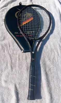 #ad Vintage DUNLOP BLACK MAX Mid Size Composite Tennis Racket Racquet GRAPHITE L4 4½ $129.99