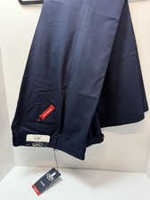 Chaps Men's Classic Fit Flat Front Pant, SIZE 34X30 COLOR BLUE