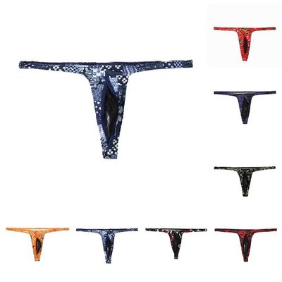 T-Back G-String für Schlafzimmer für Party atmungsaktiver Netzstoff sexy Motiv