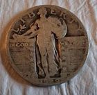 1929 Quarter 90% Silver Circulated Standing Liberty