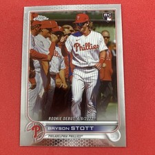 Bryson Stott 2022 Topps Chrome Update Series Rookie #128 Philadelphia Phillies