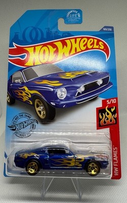 Hot Wheels  68 Shelby GT500 HW Flames 169/250   Factory QC Arrow Sticker Error.
