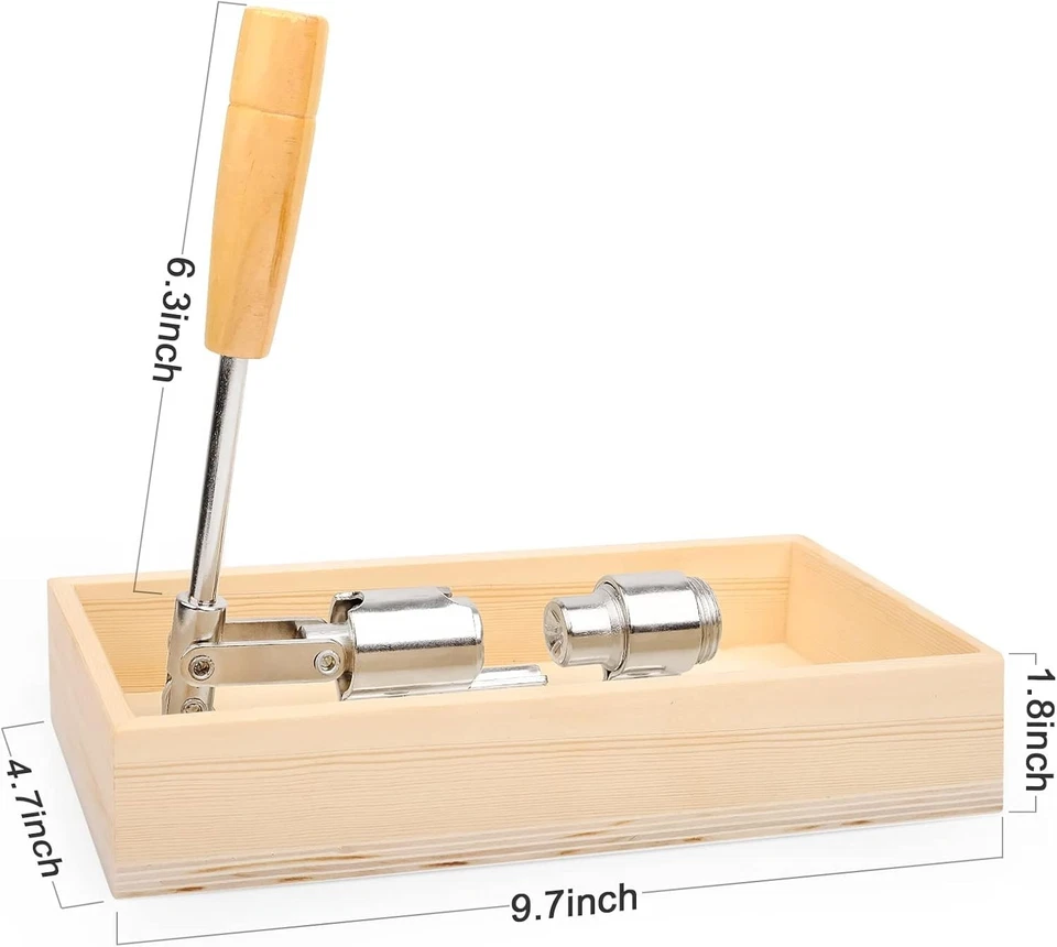 Heavy Duty Nutcracker Wood Box Pecan Walnut Cracking Tool Kitchen Gadgets - Image 4 of 4