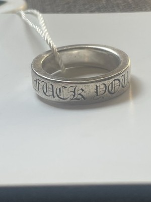 m*X様 Chrome Hearts 刻印入りシルバーリング　fuck you Chrome Hearts F You Ring | eBay