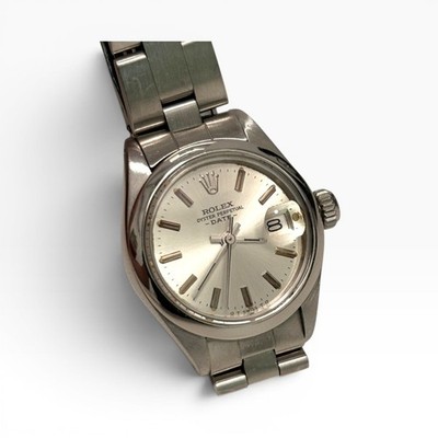 Rolex Ladies Date Steel Jubilee Silver Dial Automatic Watch 6916 Circa 1974