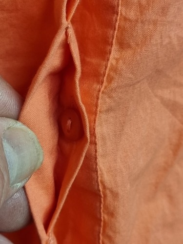 Vero Moda Peach Sleeveless Button Up 100% Cotton Lace Pleated Bodice Top Size L - Picture 3 of 16