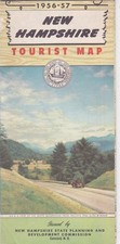 1956-57 Official State Issue Road Map of New Hampshire