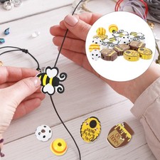  15 Pcs Perle Di Legno La Produzione Gioielli Distanziatori Tallone