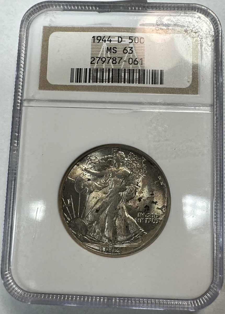MS 63 Graded 1944 Year Liberty Walking Half Dollars (1916-1947