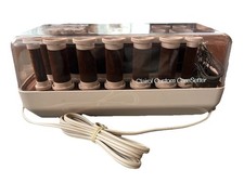 Vintage Clairol Custom CareSetter KF-20 Flocked Velvet Hot Rollers Curlers EXC