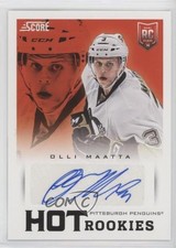 2013 Rookie Anthology Score Update Hot Rookies Signatures Olli Maatta Auto 7bf