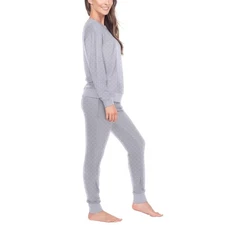 Honeydew Women's 2 Piece Super Soft Pajama Set  Winter Sky Dot  XS