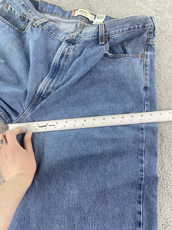 Pantalones de mezclilla vintage Levis 560 para hombre 42x32 azul calce suelto cómodos pierna ancha cónicos Foto 4 de 4