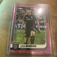 2025 Topps Chrome MLS Luca Bombino Pink /250 Rookie