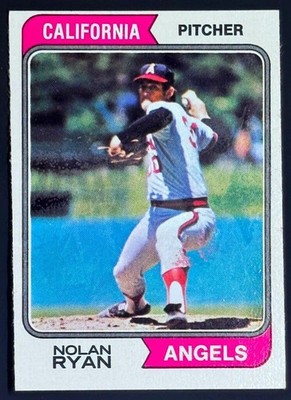 1974 Topps Baseball Card Set Nolan Ryan #20 California Angels HOF VG/Ex