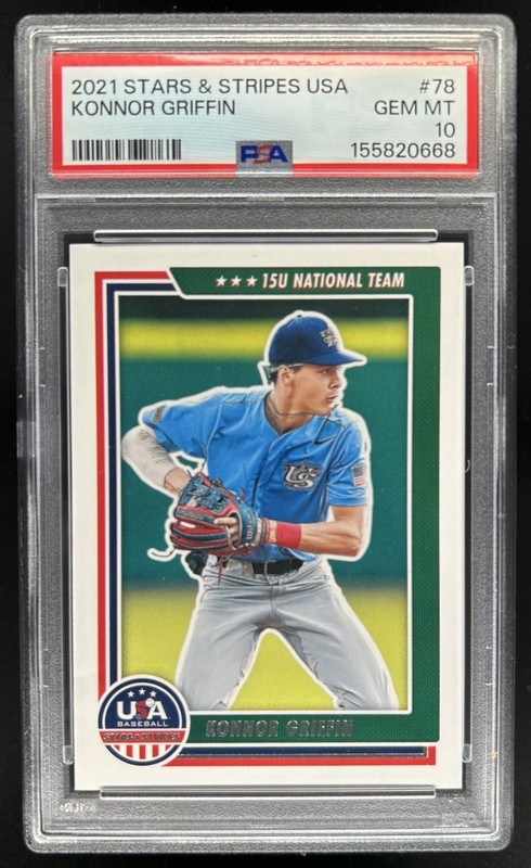 2022 Panini USA Stars & Stripes Konnor Griffin #78 PSA 10 GEM MINT