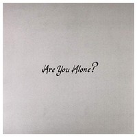 Majical Cloudz - Are You Alone - Vinyl Record 12 Record - E3447Z