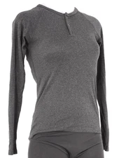 Velocio Merino 160 Long Sleeve Base Layer Women SMALL Heather Grey Wool Cycling