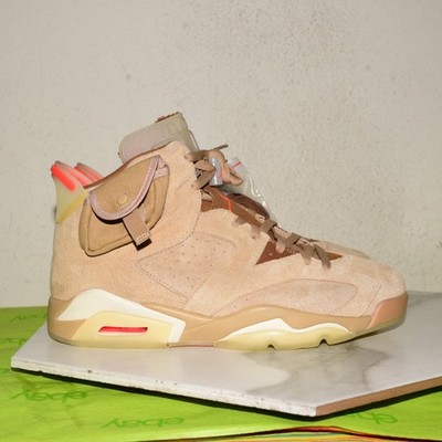 Nike Air Jordan 6 Retro Travis Scott British Khaki DH0690-200 Men US 12--NO BOX