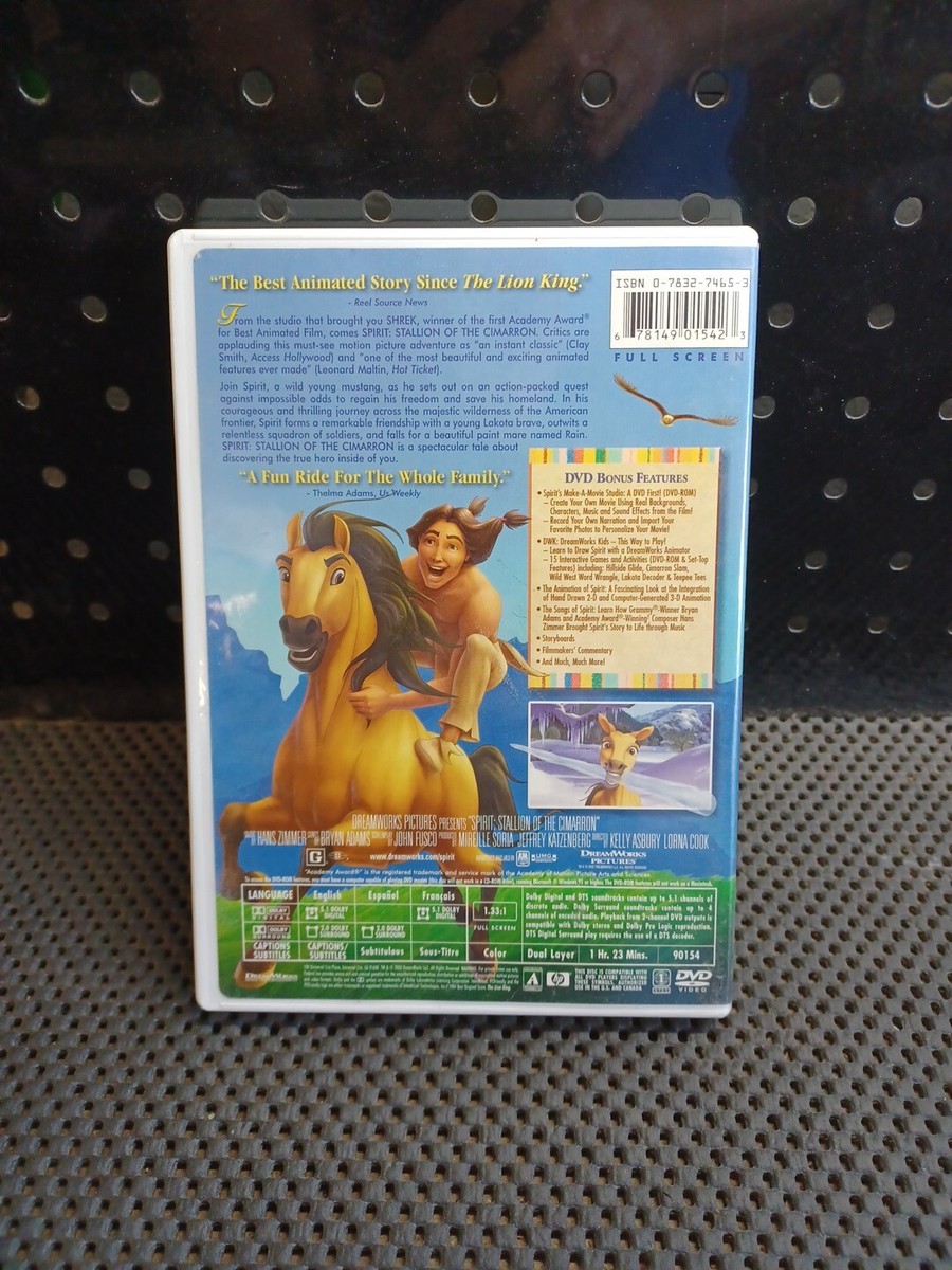 SPIRIT: STALLION OF THE CIMARRON DVD Used No Slipcovers | eBay