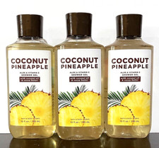 Bath Body Works Lot of 3 COCONUT PINEAPPLE Shower Gels HTF NEW
