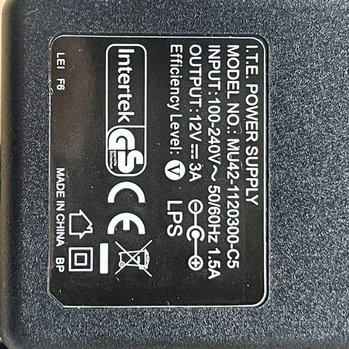 Linksys Adattatore MU42-1120300-C5 12V 3A 5,5 x 2,1 mm - Foto 2 di 3