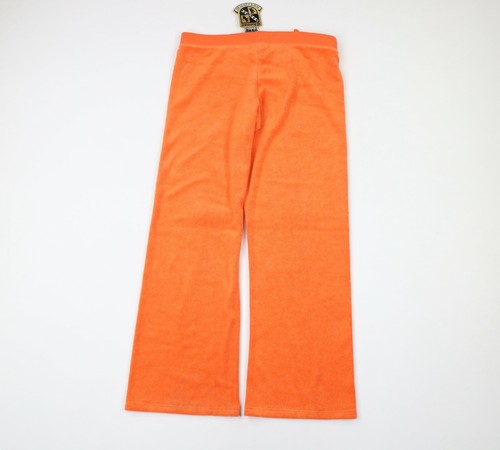NOS Vintage 90s Juicy Couture Womens Large Terry Cloth Track Suit Orange USA - Picture 10 of 12