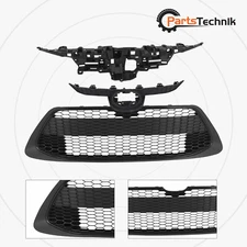 3pcs Upper&Lower Grill+Bracket For 2020-2022 Toyota Corolla LE XLE Front Bumper