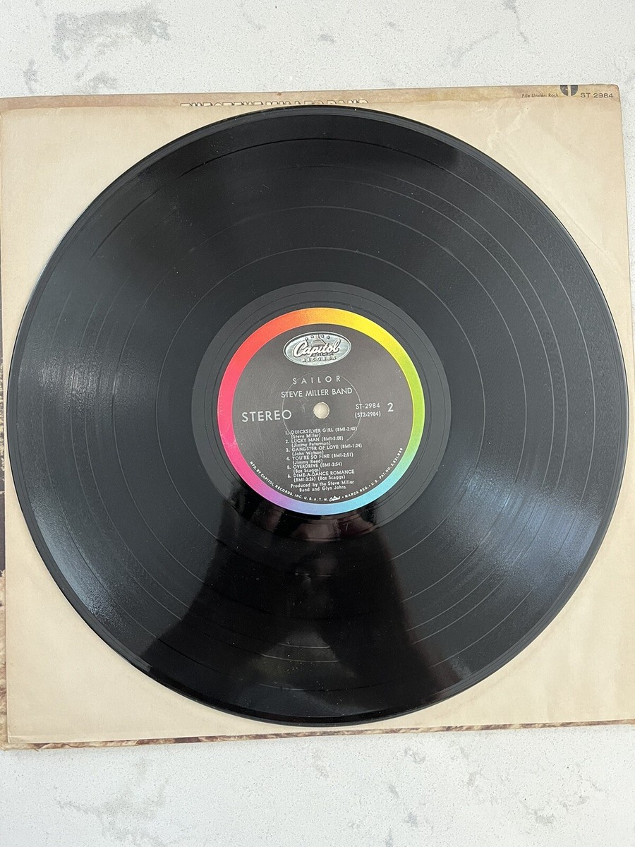 Steve Miller Band “Sailor” Capitol Records LP Vinyl VG Cover