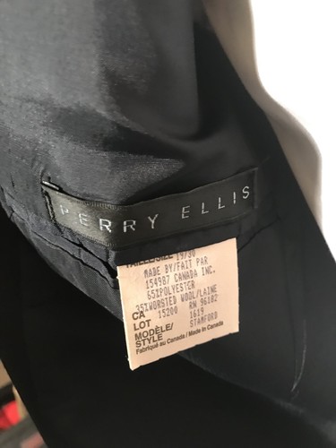 Giacca uomo Perry Ellis nera taglia 19/30 - Foto 6 di 6