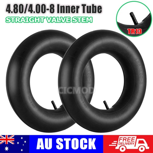 2x Heavy Duty Inner Tubes 4.80/4.00-8 for Lawn Mower Trolley Tire ...