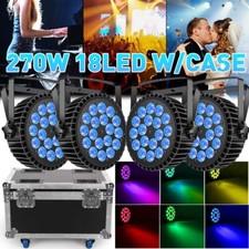 270W 18 LED Par Light DMX Stage Lighting RGBW DJ Disco Show Party Lights W/Case