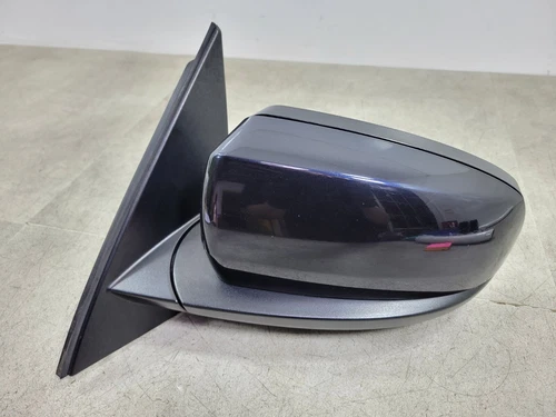 BMW X5 E70 09-13 NEARSIDE LEFT POWER FOLD AUTO DIMM WING MIRROR IN CARBON BLACK
