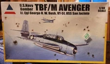 ACCURATE MINIATURES 1/48 TBF/M AVENGER Lt(jg) GEORGE H. W. BUSH VT-51 , #480120