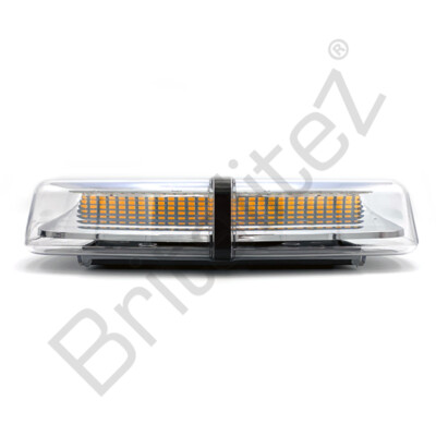 Britalitez Mini LED Lightbar 310mm Amber/Clear Lens Magnetic ECE R65 Beacon