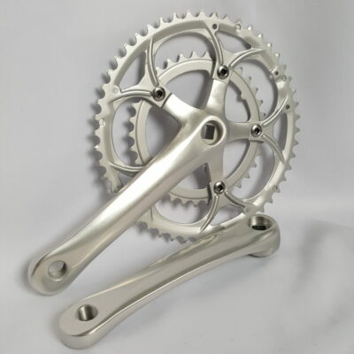 Kurbelgarnitur 2 Fach Alu Vierkant Kurbelarm Set Vintage Rennrad Velo Race Bike