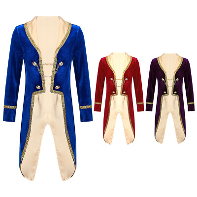 Kinder Jungen Jacke Lange Ärmel Smoking Gentleman Mantel Cosplay Oberbekleidung