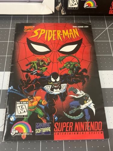 Spider-Man (SNES) Super Nintendo. CIB, manual, insert, box. - Picture 4 of 8
