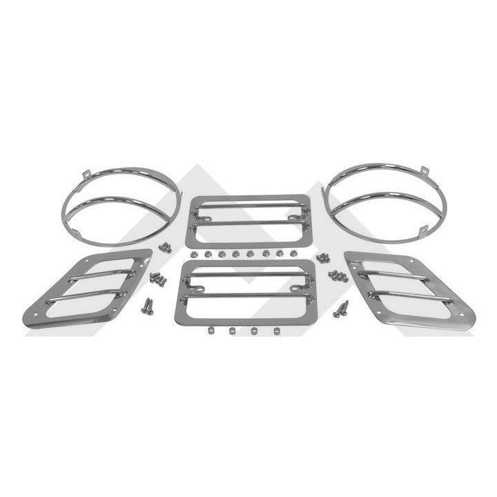 Phares avant cassés ? Protégez vos optiques Euro avec ce kit de grilles en acier anti-choc