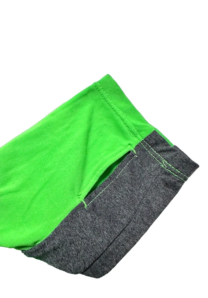 MPG женщин Athletic зеленый серый черный Colorblock с длинными рукавами замочная скважина назад размер L - Изображение 2 из 4