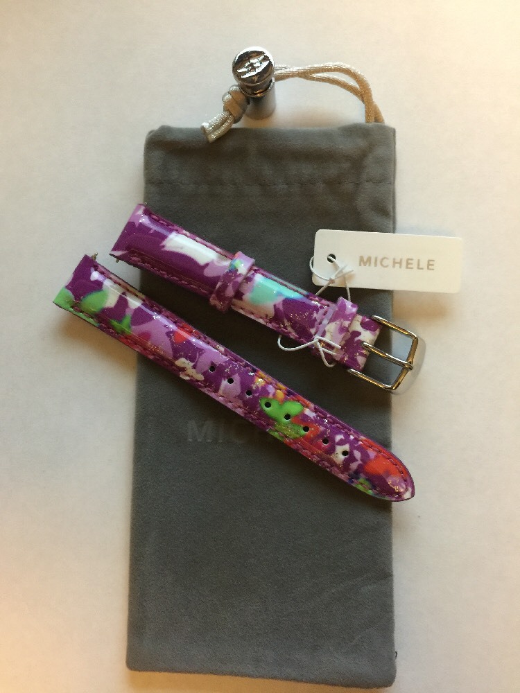 New $120 100% AUTH Michele Butterfly Multi Leather Watch  display picture 2