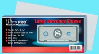 100 Ultra Pro Large Size Currency Soft Poly Sleeve Holder Storage Us Note Bill 100 Ultra Pro Large Size Currency Soft Poly Sleeve Holder Storage Us Note Bill