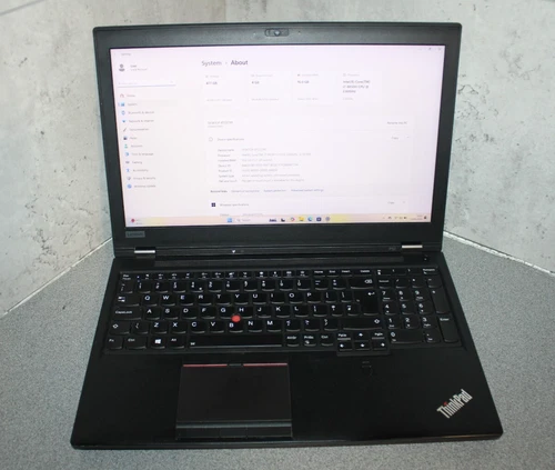 Lenovo ThinkPad P52 i7-8850H 16GB 512GB M.2 Quadro P1000 Win 11 Pro.