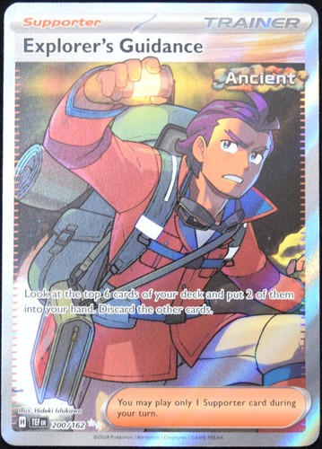 Pokemon TCG Explorer's Guidance 200/162 Temporal Forces Ultra Rare Card - NM