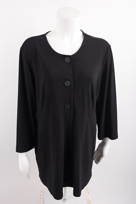 Effortless Style Womenss Jacket Blazer Cardigan Large Button Front Tunic Comfort