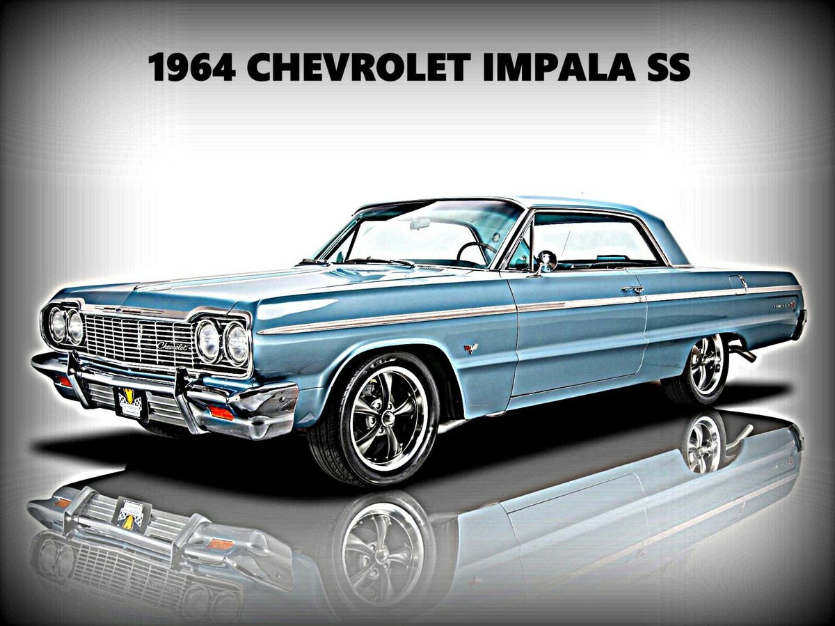 1964 Chevrolet Impala SS New Metal Sign: Hot Rod Restoration in