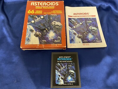 Asteroids Atari 2600, 1981) CIB Complete w/ Manual